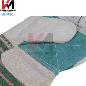 Gants de travail en cuir de grain de vache de qualité supérieure Gants de protection robustes durables Construction Soudage Jardinage Agriculture Industrielle - Product Image 5