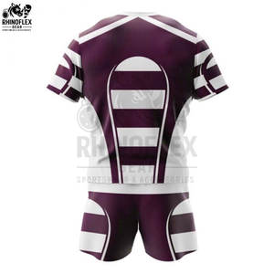 Nuevo Diseño Personalizado de Uniformes de Rugby Profesionales Unisex, Servicio OEM, Transpirable, Nueva Moda, 100% Poliéster, Alta Calidad - Product Image 6