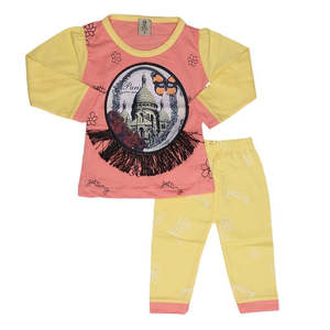 Traje estampado para niñas recién nacidas - Melocotón - Product Image 3