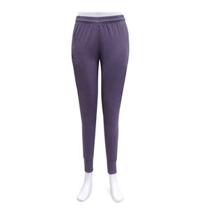 Leggings de yoga respirants à taille mi-haute, motif uni, longueur intégrale, avec fermeture élastique à la taille - Product Image 1