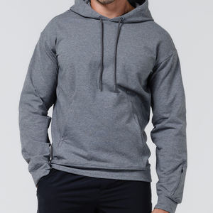 เสื้อฮู้ดดี้ผ้าเฟรนช์เทอร์รี่สำหรับผู้ชาย เสื้อสเวตเชิ้ตผ้าฝ้ายออร์แกนิกมีกระเป๋า เสื้อฮู้ดดี้พิมพ์ลายตามสั่ง เสื้อสเวตเชิ้ตผู้ชายแบบสวมหัวที่เป็นมิตรต่อสิ่งแวดล้อม - Product Image 5