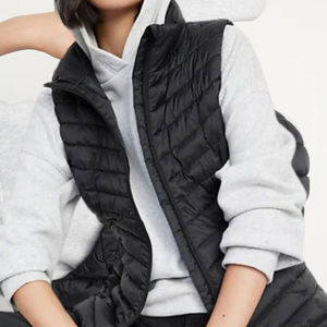 Chaleco Acolchado de Algodón Estampado sin Mangas para Mujer, Chaqueta de Invierno Cálida con Cremallera de Nailon, Talla Grande, Personalizable y Transpirable - Product Image 4