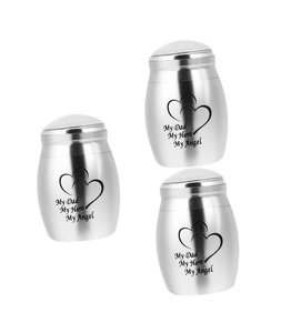 3 Pcs <b>Urn</b> Stainless Steel Container Adult Casket Small Container Pet <b>Urns</b> Pet <b>Jar</b> Dog <b>Urns</b> Metal Families Funeral - Product Image 1