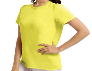 เสื้อยืดผ้าเนื้อละเอียดสไตล์ลำลองทรงหลวมป้องกันการเกิดขนแห้งเร็ว - Product Image 1