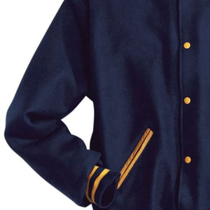 Winter Warm Trendy <b>Patchwork</b> Canvas Men's Varsity <b>Jacket</b> with Embroidery Design Breathable Eco-Friendly Fine Quality - Product Image 5