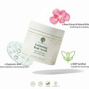 Exfoliante Corporal de 250 ml con Fórmula Natural de Hidratación Profunda, Absorción Rápida, Café y Coco, Marca Privada OEM Italia, RedMoringa - Product Image 3
