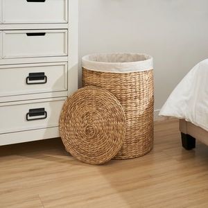 Handmade Seagrass <b>Storage</b> <b>Basket</b> For Laundry Hamper And <b>Toy</b> Organizer With Handles - Product Image 5