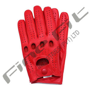 Gant d'équitation antidérapant durable respirant en cuir véritable gants d'équitation accessoires d'entraînement équestre en plein air - Product Image 1