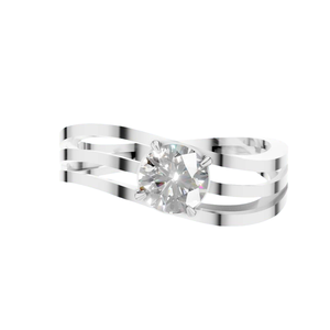 Bague de mariage romantique en or massif 14 carats certifiée IGI, sertie de moissanite VVS D, pour homme et femme, fiançailles, anniversaire et cadeau - Product Image 3