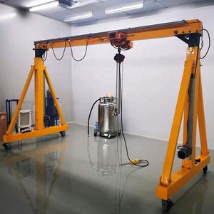 Portable Small <b>Gantry</b> <b>Crane</b> <b>500</b> kg <b>5</b> <b>Ton</b> Capacity Electric Power Source 10m Max Hoist Motor Gearbox Components-for Outdoor Usage - Product Image 2