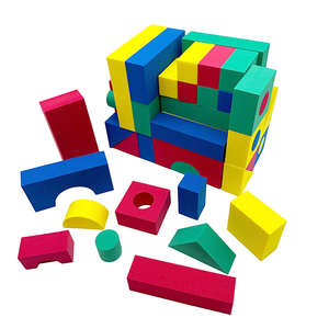 72 Pieces 5CM Thick Non-Toxic Mixed Colors EVA Foam Educational <b>Construction</b> <b>Toy</b> Play Blocks Set for Toddlers 5 to 7 Years - Product Image 1