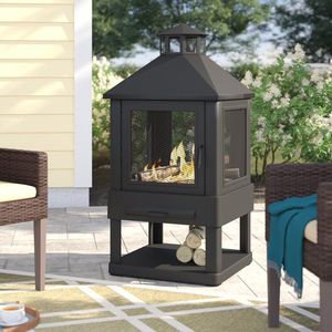 Bol de foyer en fer résistant aux intempéries avec bord forgé épais et style de ferme traditionnel idéal pour le chauffage de patio - Product Image 5