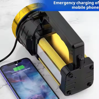 Lampe de poche d'urgence extérieure lumineuse et rechargeable pour le camping