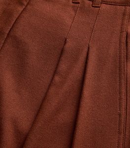 100% coton matériel à la mode à la mode vêtements décontractés surdimensionné taille haute jambe large pantalon pantalon pour femmes - Product Image 5