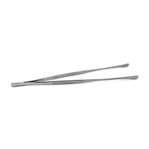 Chef professionnel Lot de 3 pinces à épiler en argent poli Fait à la main en acier inoxydable Placage droit et incurvé de 20.5cm - Product Image 5