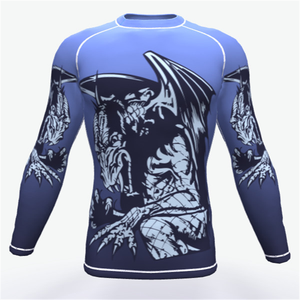 Venta al por mayor Logotipo de sublimación personalizado Impresión digital ropa de compresión Rash Guard conjuntos Unisex adulto tamaño Slim Fit cómodo 100% - Product Image 4