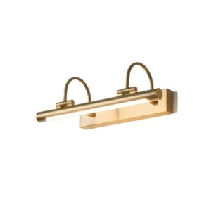 AvalonGallery Modern Style 6W LED Wall Light Copper <b>Lamp</b> Body with <b>Warm</b> White CCT Linear Shade Remote Control for Living Room - Product Image 4