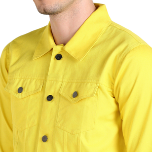 Vestes de randonnée en toile personnalisée de qualité supérieure pour hommes avec design respirant et col tendance pour les aventures et rassemblements en plein air d'automne - Product Image 4