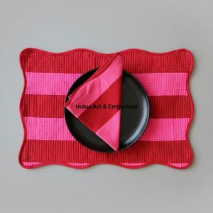 Mantel Individual y Servilleta Estampados a Mano - Compre Manteles Individuales Estampados Personalizados, Mantel Pintado a Mano, Mantel Individual y Servilleta Estampados a Mano en Existencia - Product Image 1