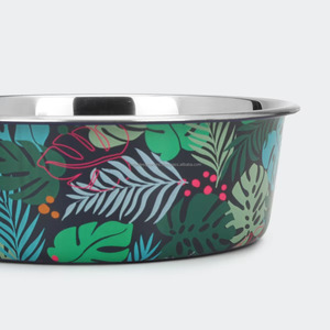 Bol pour chiens et chats en métal imprimé Bol pour chien poli Traitez votre compagnon à fourrure préféré avec un bol de nourriture imprimé bien conçu - Product Image 4