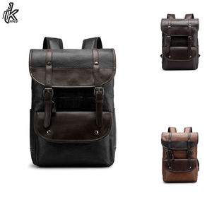 Popular Laptop Bag High Quality Computer Back Pack Durable Waterproof Men PU Leather Backpack - Product Image 6
