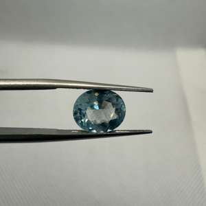 Piedra de Aguamarina azul Natural facetada de corte ovalado suelto de calidad superior para fabricación de joyas y manualidades - Product Image 3