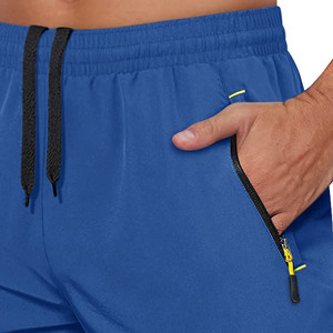 Polyester Spandex Fitness Running <b>Shorts</b> Sports <b>Men</b> Gym Sportswear <b>Elastic</b> <b>Waistband</b> Side Pocket Comfort <b>Men's</b> <b>Shorts</b> - Product Image 2