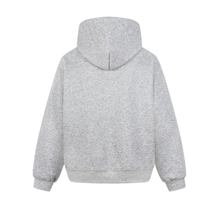 Sudadera con Capucha Estampada con Estrellas, Unisex, Informal, de Forro Polar, Estilo Otoñal, Camuflaje Gris y Negro - Product Image 5