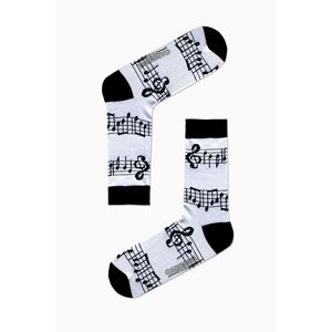 Breathable Luxury Style Music Note Patterned <b>Silk</b> <b>Socks</b> for Girls Colorful Daily Use Custom Logo Knitted One Fits All for Spring - Product Image 3