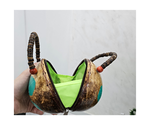 SAC EN COQUILLE DE NOIX DE COCO NOUVEAU DESIGN SACS À MAIN EN NOIX DE COCO COULEUR FAITS À LA MAIN SACS DE COCO - ECO VIETNAM - Product Image 3