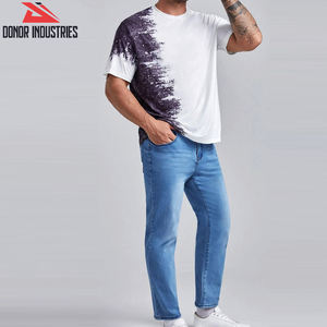 Nouveau design, confortable, coupe régulière, qualité supérieure, pantalon en denim tendance pour hommes - Product Image 5