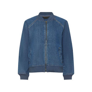 Dernier design, veste en jean ample pour femme avec fermeture éclair, col rabattu, veste pour femme, meilleure qualité, vestes en jean pour femme - Product Image 3