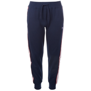 กางเกงจ็อกเกอร์ผ้าเฟรนช์เทอร์รี่สีน้ำเงินทรงตรงสไตล์ฮิปฮอป แต่งแถบข้าง เอวต่ำ ขอบเย็บเทป สำหรับสาวไซส์เล็ก ยี่ห้อ Champion Big Girl - Product Image 1