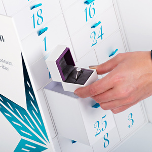 Custom Design Double Door Packaging Gift Boxes 25 Day <strong>Empty</strong> Jewellery Large <strong>Advent</strong> <strong>Calendar</strong> <strong>Box</strong> - Product Image 5