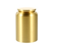 Boîte à épices de luxe moderne en métal doré et acier inoxydable, pour la conservation de la fraîcheur, avec logo personnalisé, rangement de cuisine, idéale pour les fêtes