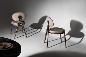 Juego de Sillas de Comedor de Acero Inoxidable de Lujo con Diseño Moderno para el Hogar, Villa, Hotel, Sala de Estar - Product Image 3