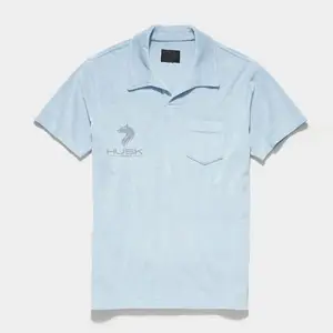 Kualitas tinggi 2023 disesuaikan katun organik T Shirt Polo Shirt Terry Polo handuk T Shirt pria