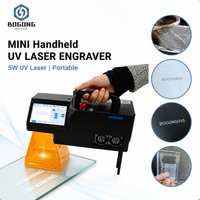 BOGONG Machine de marquage laser UV 5W CNC portable 355nm pour gravure de précision sur électronique, verre, plastique et codage de PCB