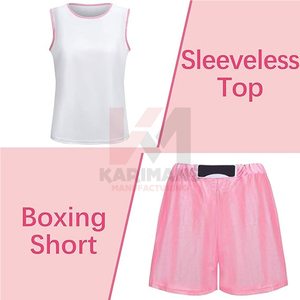 Disfraz de Boxeo para Hombre Adulto, Bata y Pantalones Cortos de Boxeador, Atuendo Profesional de Luchador, Disfraz Deportivo, Ropa de Entrenamiento Atlético - Product Image 3