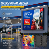 Pantalla LED para Publicidad Exterior TOPvision, Pantalla Digital a Todo Color de Alto Brillo para Negocios de Autoservicio, IP65