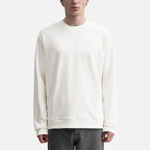 Sudadera con Capucha para Hombre, Estilo Vintage, Corte Regular, 100% Algodón, Bordada, Cuello Redondo, Hombros Caídos, Forro Polar Grueso, Estilo Urbano - Product Image 3