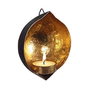 Fabricant de bougies chauffe-plat en métal fini antique Bougeoir Décoration de fête de mariage Lampe à thé en métal en fer Votive avec plateau - Product Image 5