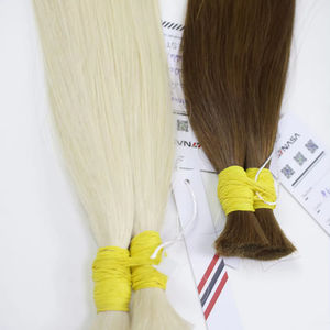 การต่อผมจํานวนมากคุณภาพหรูหราผมเวียดนามจมสองชั้น 100 กรัมทุกสี 16 นิ้ว - Product Image 1