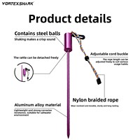 Sonnette de plongée détachable en alliage d'aluminium pour signalisation sous-marine et outil de frappe de bouteille