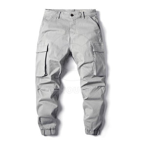 Pantalones Cargo de marca privada para hombre a la venta, pantalones Cargo de Color liso para hombre, pantalones Cargo con múltiples bolsillos - Product Image 3