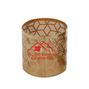 Portavelas de Metal con acabado dorado de Metal de aluminio fundido con vidrio votivo último diseño hogar sala de estar Decoración de mesa uso - Product Image 2