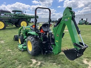 Tracteur de jardin Johhn Deere 4 roues motrices vert multifonctionnel avec chargeur frontal et pelle arrière - Product Image 5