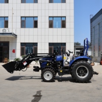 Tracteur Euro V 50 CV avec chargeur frontal, 4x4, compact, adapté aux exploitations agricoles européennes, fourni par l'usine
