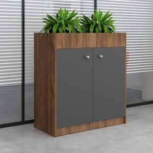 Modern Industrial Modular Office Furniture Cabinet Melamine Wooden <b>Open</b> Shelf <b>Bookshelf</b> Commercial Storage Cupboard for Executiv - Product Image 4