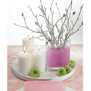 VBV0408 - <b>Square</b> Glass Block <b>Vase</b> - 4 x 8 - Product Image 5